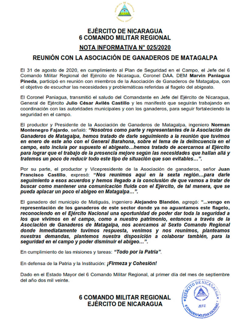 ejercito-de-nicaragua-en-reunion-asociacion-ganaderos-matagalpa